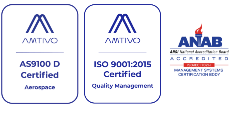 AS 9100 D / ISO 9001:2015 Registered QMS